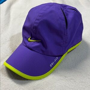 Nike Purple and Yellow Women's Dri-FIT Hat